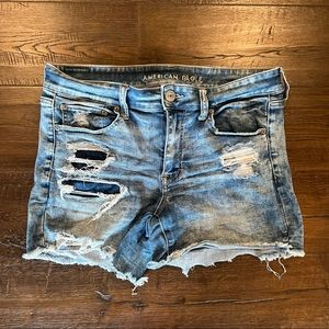 Light Wash AEO Shorts